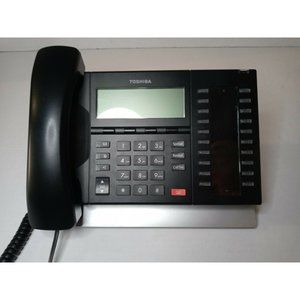 Toshiba DP5022-SD Phone Display 10 Button Black  TesteD  w/ Stand & Handset